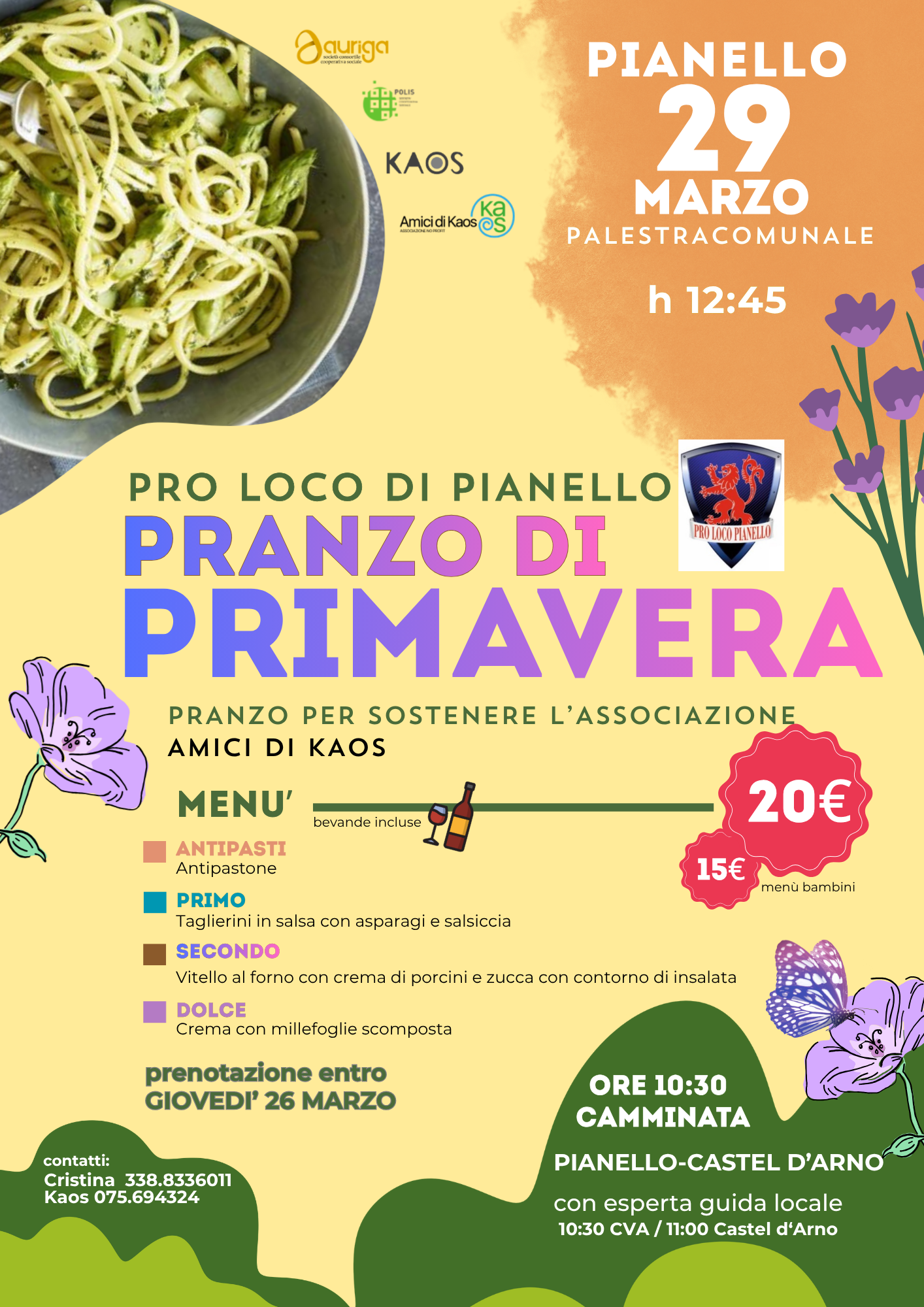 PRANZO DI PRIMAVERA <br> 29 marzo 26